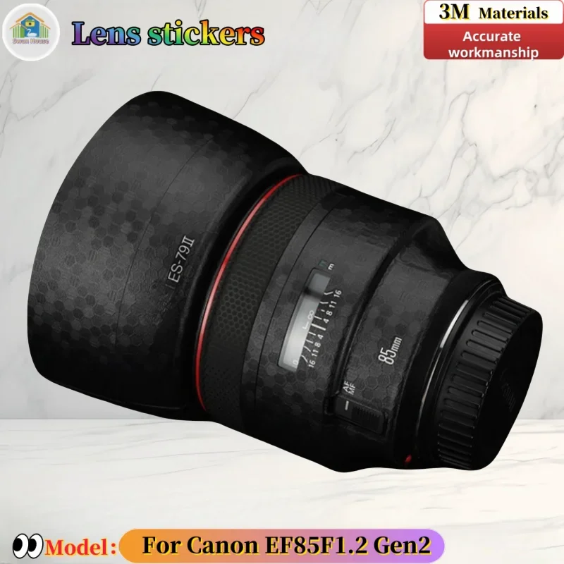 

For Canon EF85 F1.2 Gen2 Camera lens sticker, DIY skin, Precision tailoring wear-resistant protective film