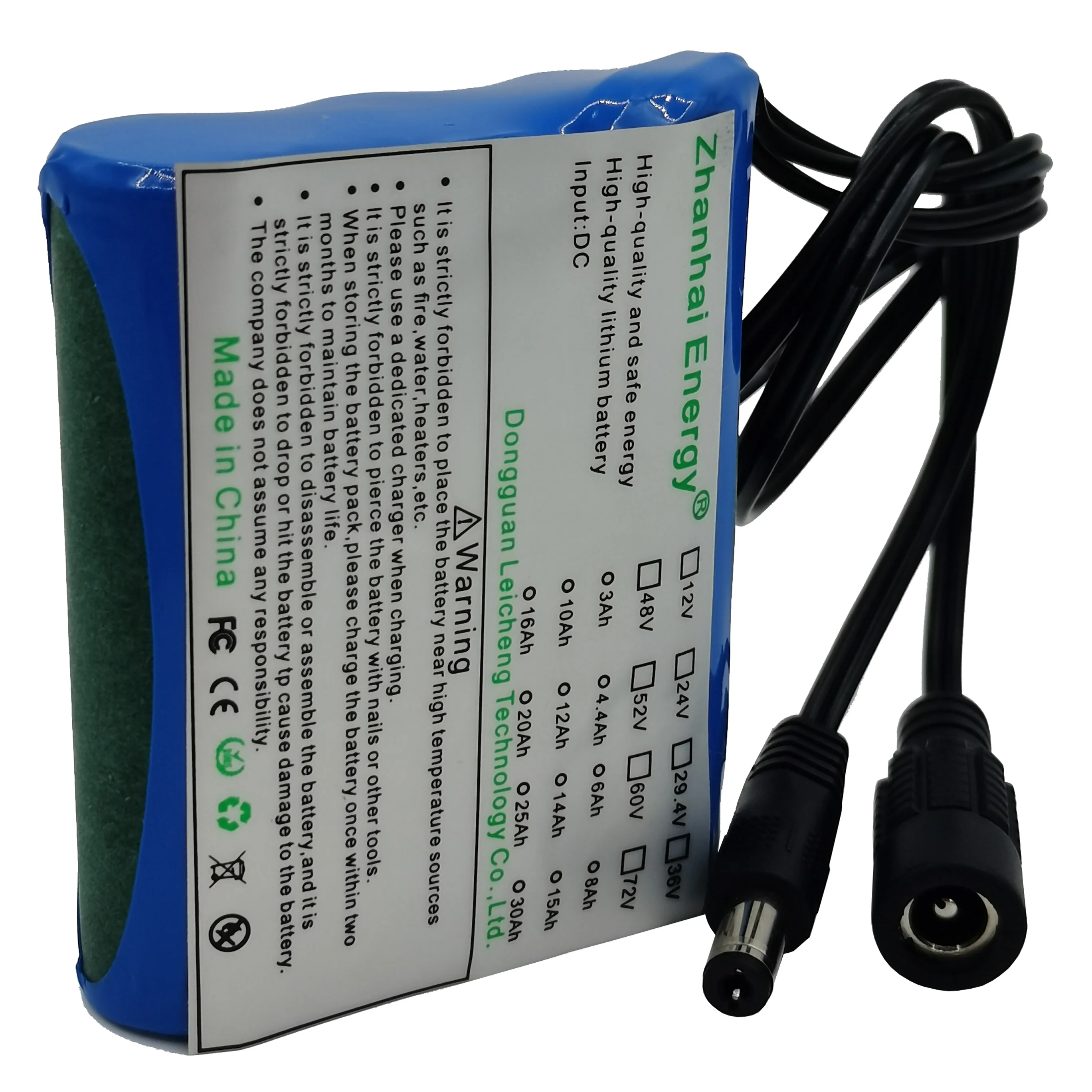 

12V 3000mAh 18650 Li-Ion Rechargeable Battery Pack 3S 1P For Camera Monitoring Xenon Lamp Amplifier Meter Washing Equipment New