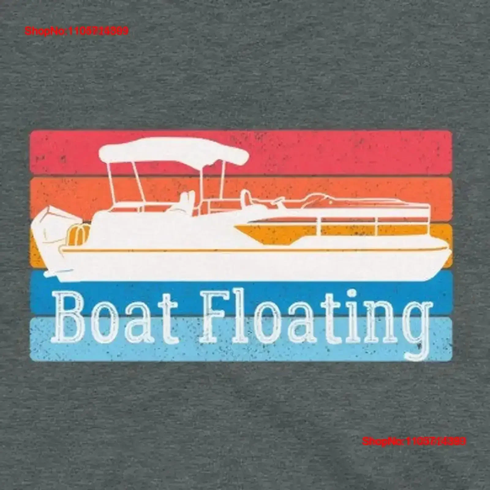 Boat Floating Pontoon T shirt Funny Captain Cabin vintage Washed Versatile designer clothes Stylish graphic vintage Washed