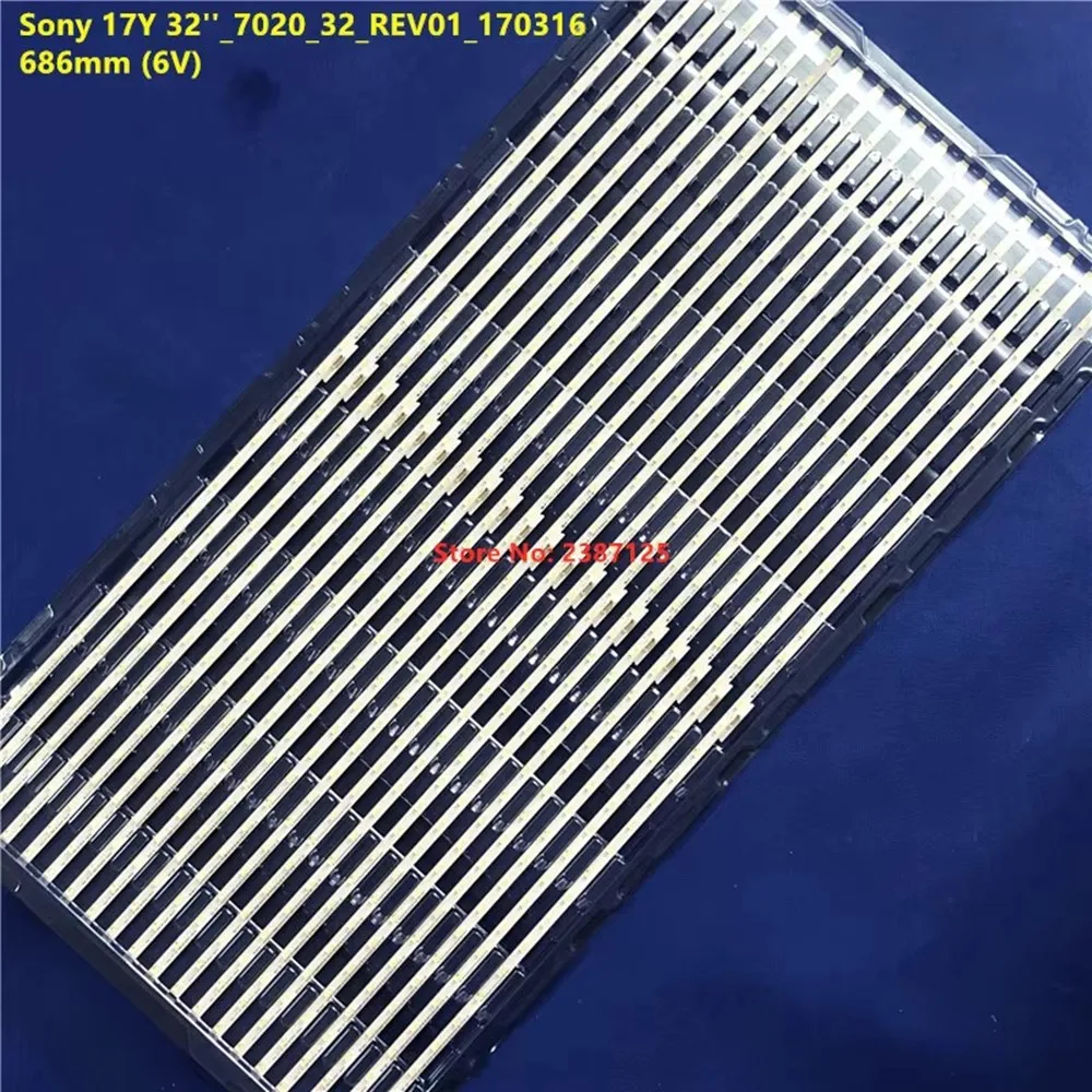 30PCS 686MM LED Backlight Strip for 17Y 32''_7020_32_REV01_170316 KDL-32WE610 KDL-32WE613 KDL-32WE615 KDL-32RE403 KDL-32W660E