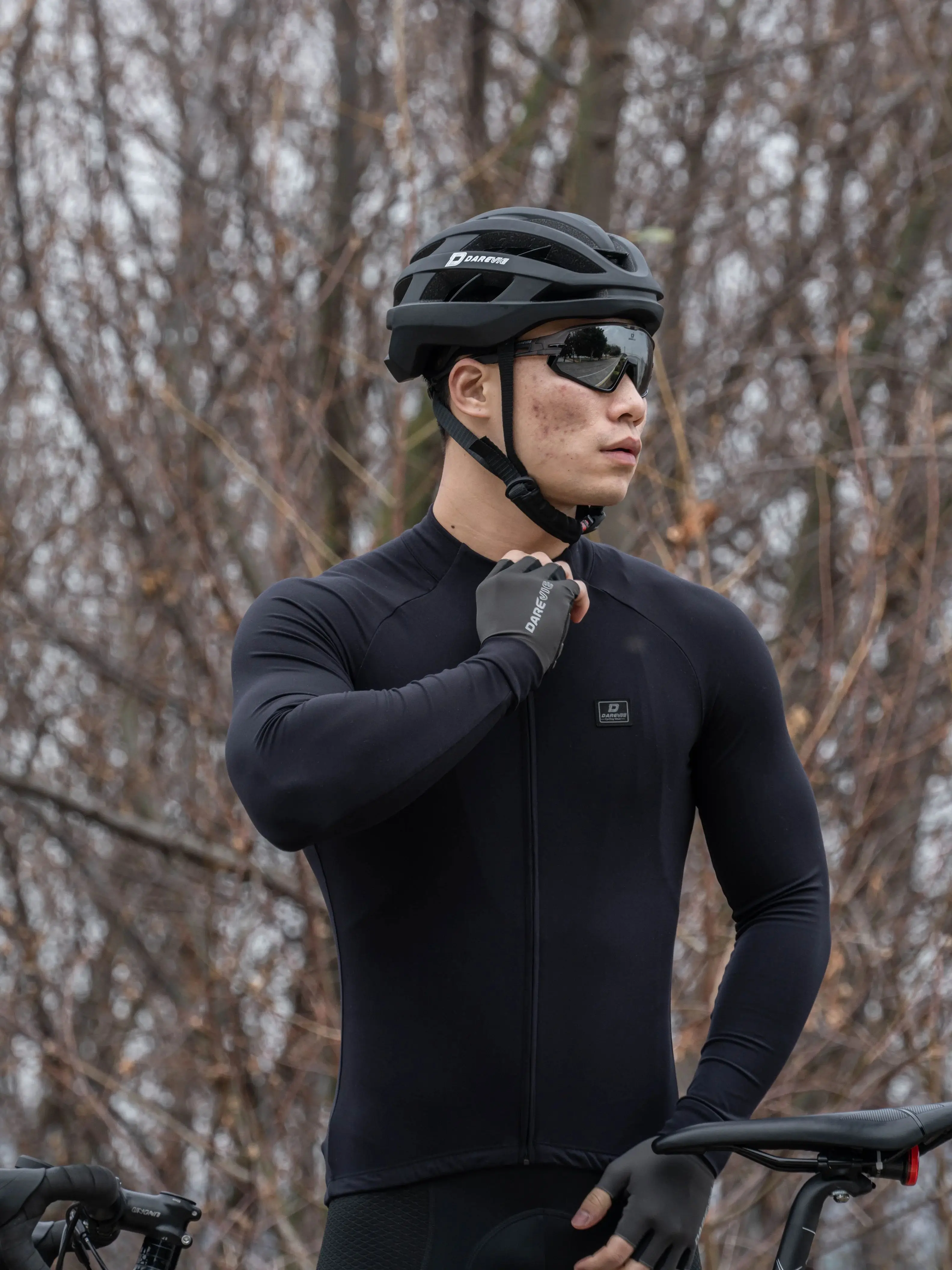 AliExpress DAREVIE Cycling Jersey Winter Soft Warm Women's Men's Cycling Jersey Long Sleeve High Quality Road MTB Pocket Cycling Jersey