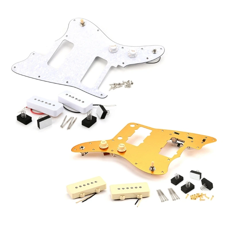 

Loaded Prewired Humbuckers Pickguard Pickup Set with Pickups Cover Kits for 3Ply 448D