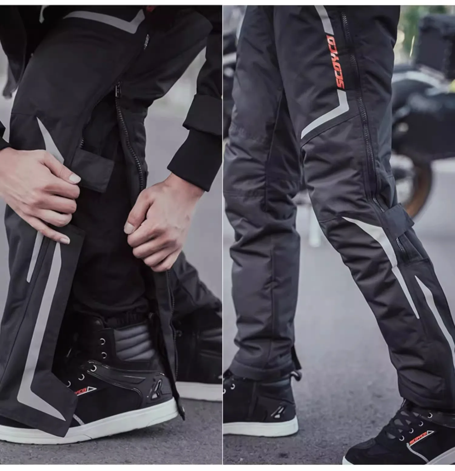 Scoyco motorcycle riding pants quick removal pants winter warm cold four seasons windproof drop rider equipment view 6