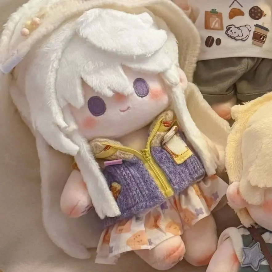 

20-сантиметровая аниме-фигурка из мультфильма, плюшевая игрушка-идол из хлопка, сменная одежда, подарок на день рождения