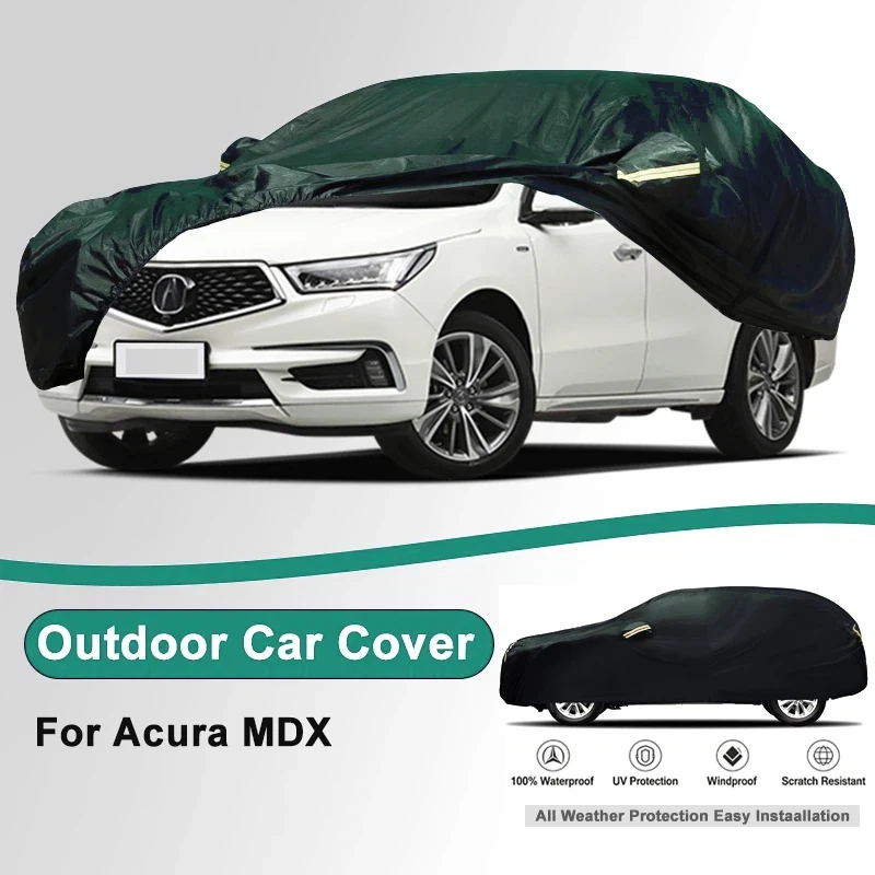 Outdoor Full Car Cover For Acura MDX with Reflective Strips Waterproof Snowproof Dustproof UV Protection Auto Accessories