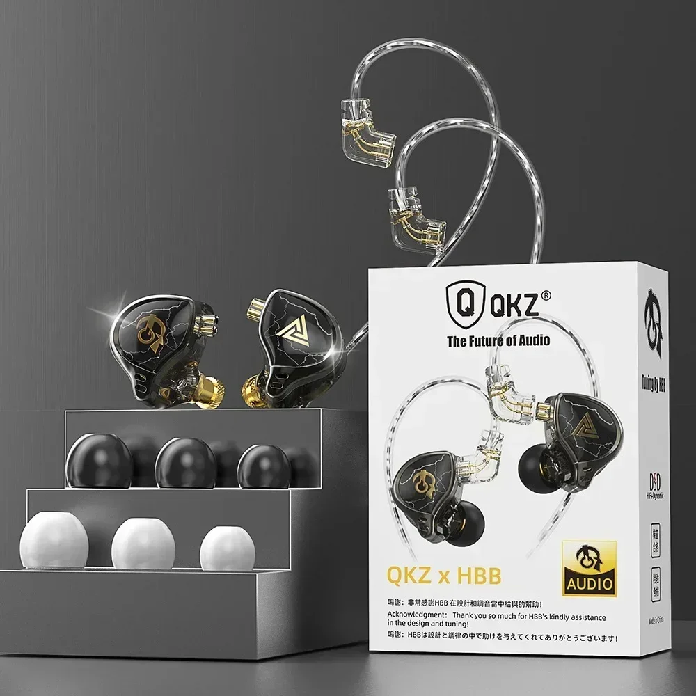 سماعات أذن HiFi Bass داخل الأذن QKZ x HBB-Dynamic ، سماعات إلغاء الضوضاء ، سماعات مراقبة ، سماعات رأس رياضية ، 1