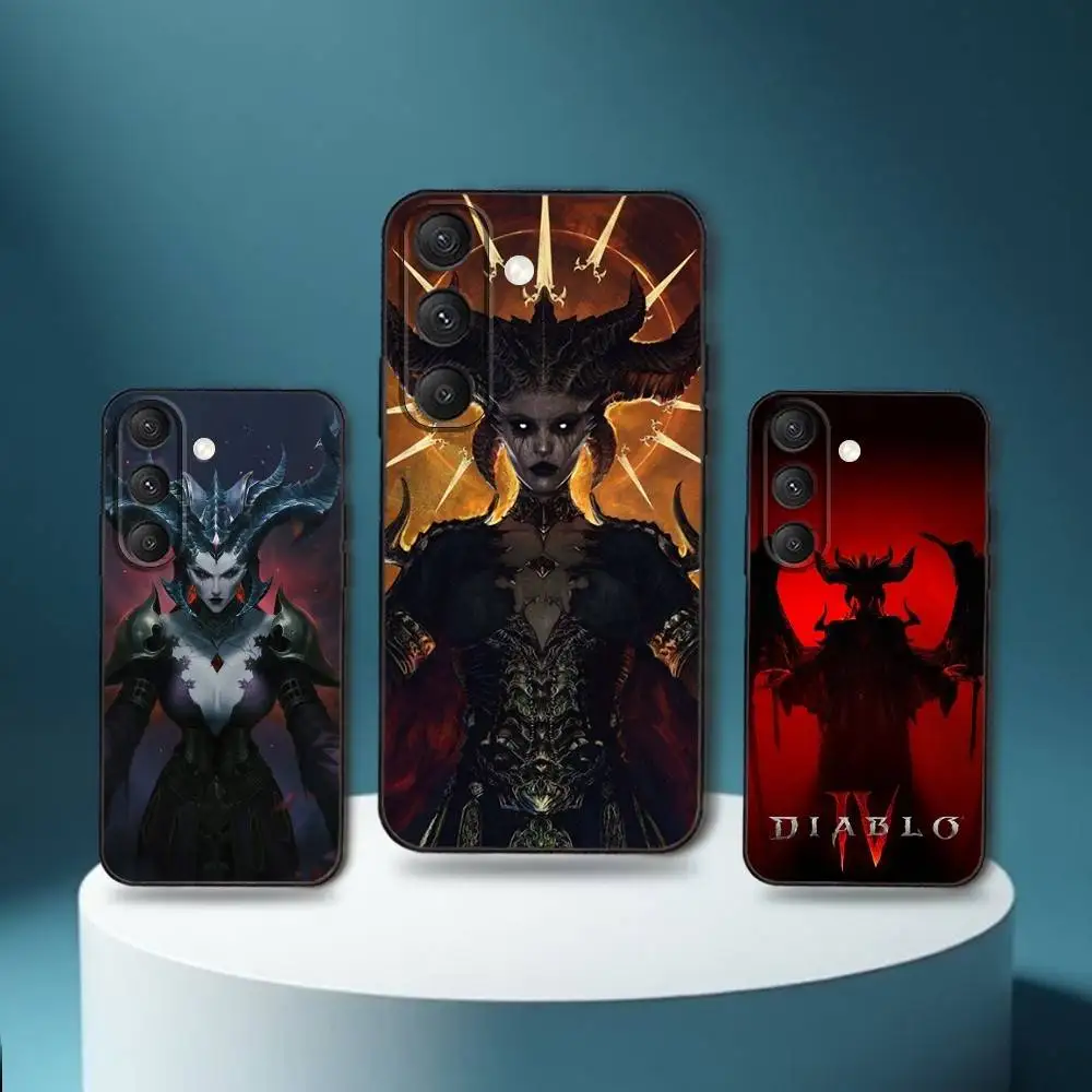 

Game D-Diablo IV Phone Case For Samsung S25,S24,S23,S22,S21,S20,S10,Ultra,Plus,Lite,FE,Soft Silicone Black Cover
