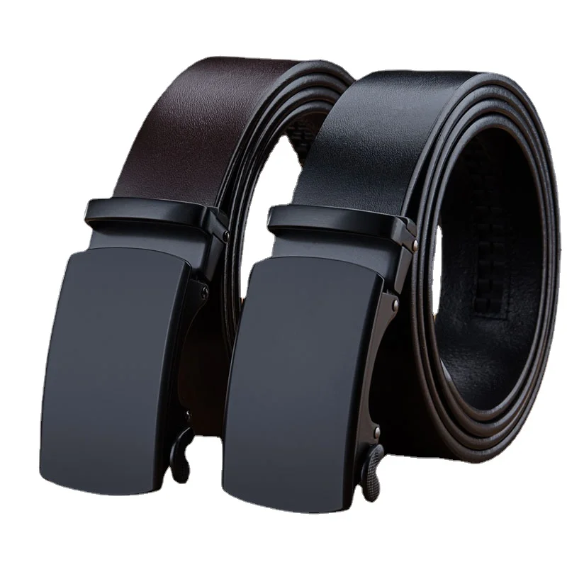 

Hot Selling Men Belt Fashion Alloy Automatic Buckle Belt Business Affairs Casual Decoration Belt Men's Belts Luxury Brand