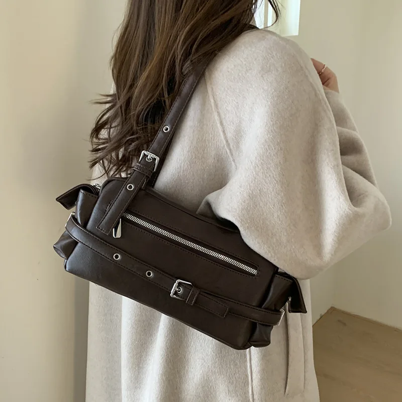 

Brand Underarm Shoulder Bags For Women Latest Trendy Designer Handbags Luxury Casual Street Multi-pocket Commute Satchels totes