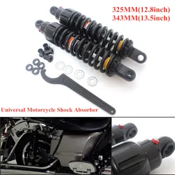 325mm 343mm Shock Absorber Suspension Protection Moto Rear Shocker Absorbers For Harley Honda Yamaha Suzuki Motorcycle Accessory
