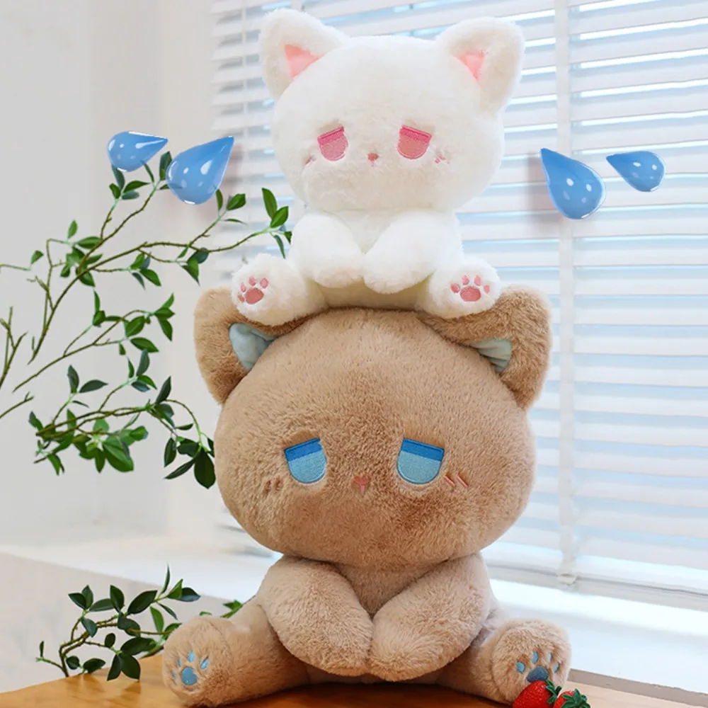 

Fashion Emo Bear Plush Bear Doll Toy Cartoon Fluffy Black Cat Plush Toy Cuddly Soft Stuffed Animal Doll Children Gift