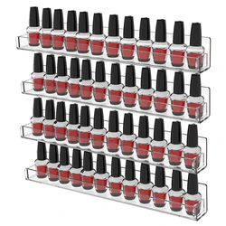 Espositore per smalto a 1/4 strati espositore per smalto acrilico trasparente strumenti per Nail Art organizzatore per rossetto scaffale a parete