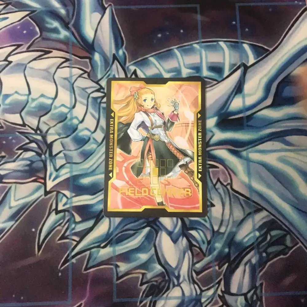 Yu Gi Oh 5 Piece/Set Of Blue Eyes White Dragon Scene Center Art Aluminum Foil Card Collection Hobby Card