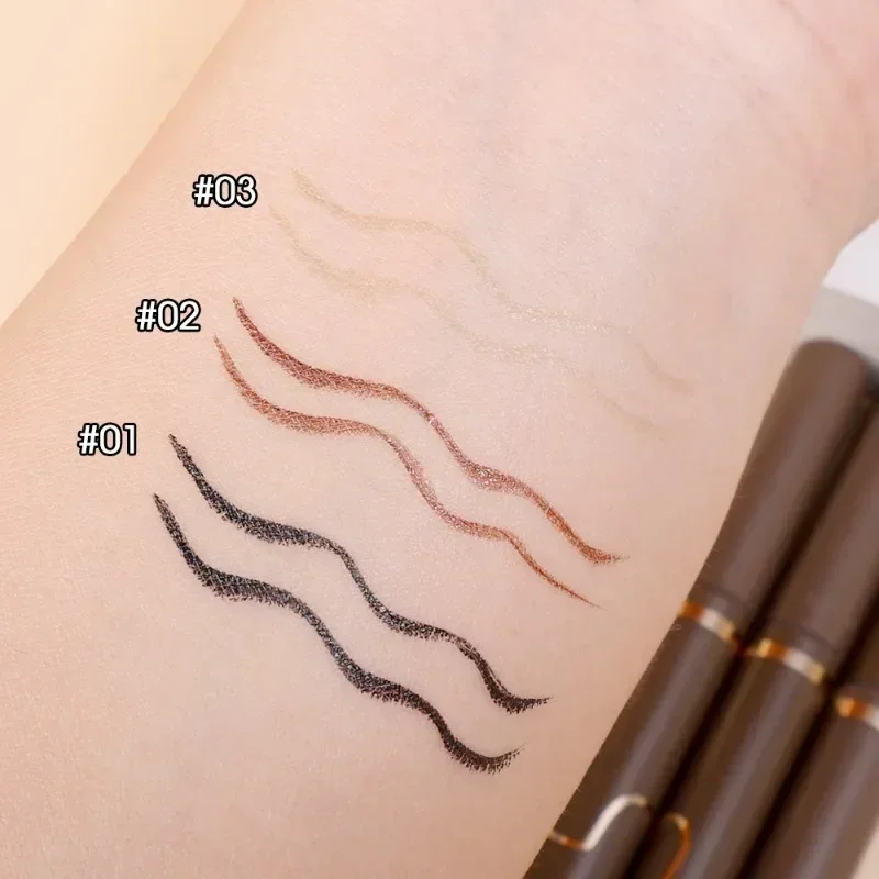 Schnell trocknende matte flüssige Eyeliner Stift Make-up wasserdicht dauerhafte glatte schwarz braun liegende Seidenraupe untere Wimpern Bleistift Kosmetik