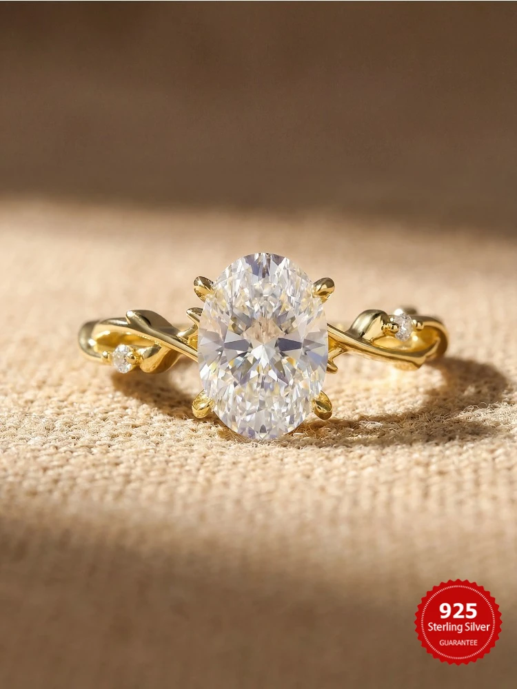 

925 Sterling Silver Fashionable Elegant Vines Zircon Ring for Women Anniversary Wedding Luxury High Quality Fine Jewelry