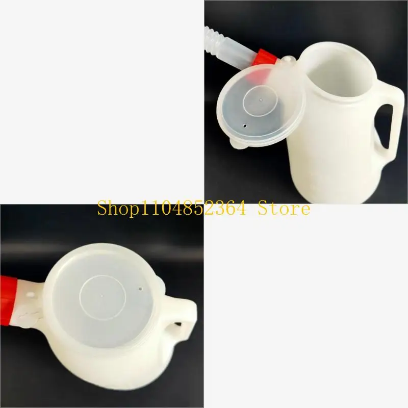 

652F 5L Long Mouth Oil Can Automotive Oil Can Dispenser Bottle Enough for Any Vehicle Oil Measuring Jug Automotive Oil