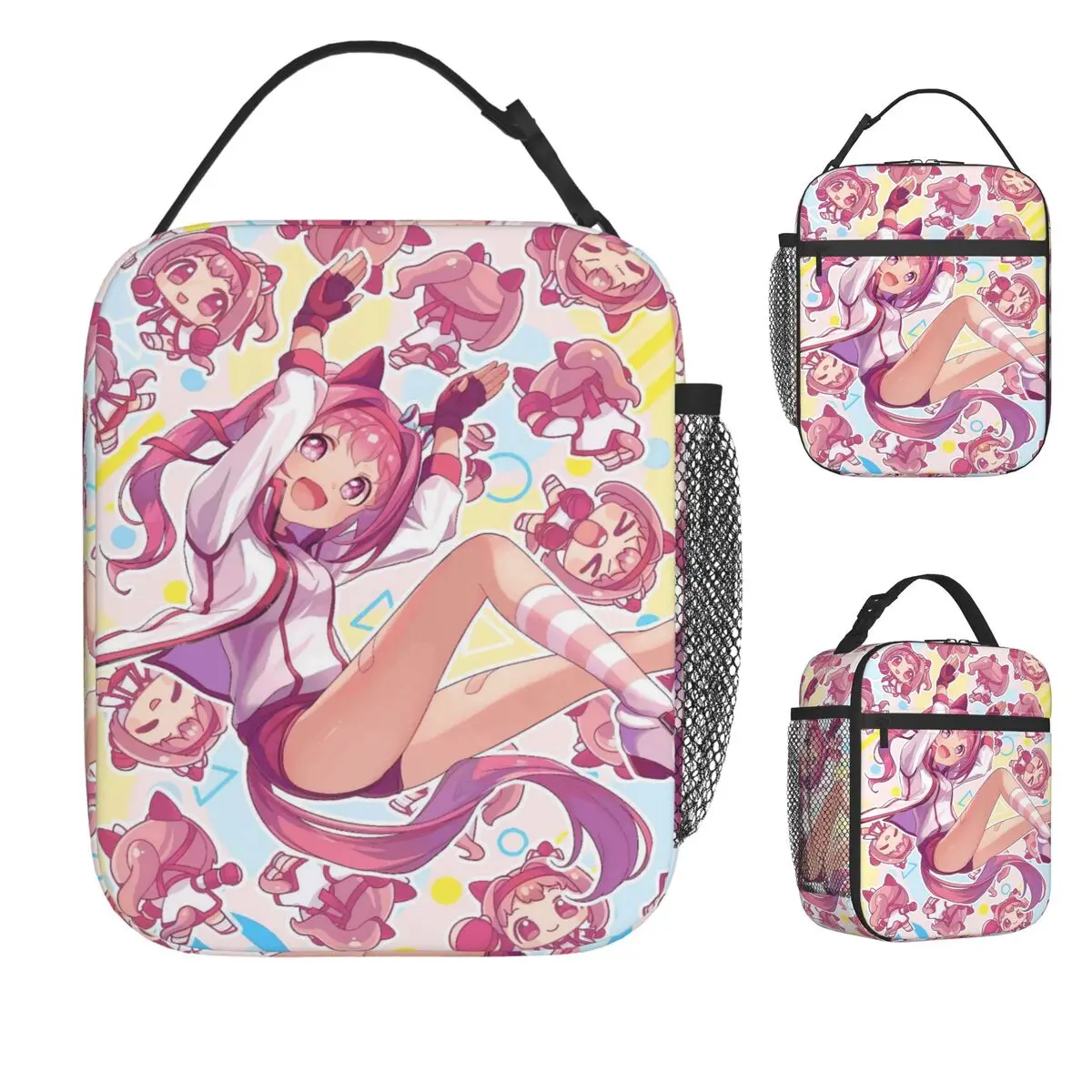 

Haru Urara - Umamusume Lunch Bag Work Lunch Box For Men Kawaii Print Thermal Tote Handbags Oxford Cooler Bag