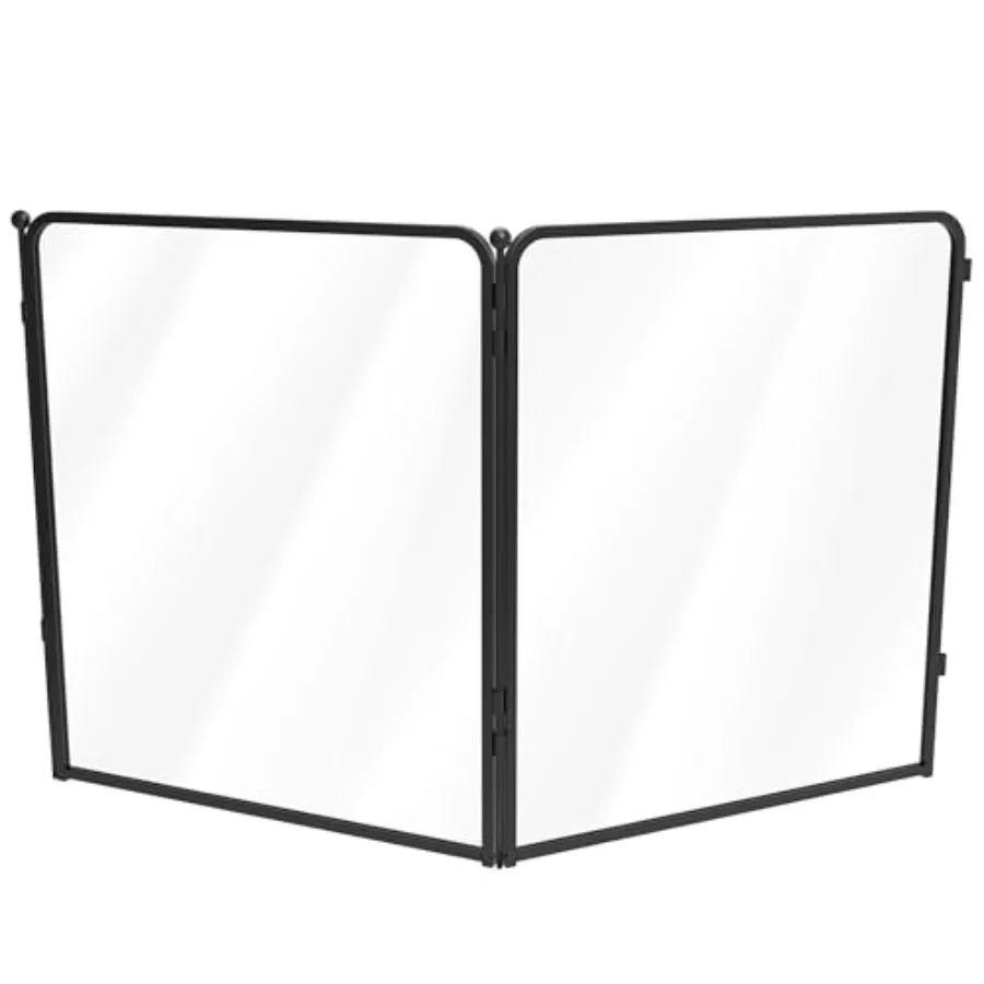 

AuraSpace Pro Metal and Acrylic Indoor Dog Playpen All-Acrylic Clear Heavy-Duty Design 32" Height 2 Panels for Small and Medium