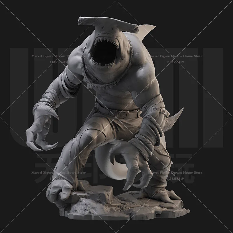 1/24 1/18 Scale DC X Task Force King Shark Nanaue Suicide Squad Core Members DIY Self-assembled GK 3D Resin Un-panited Model