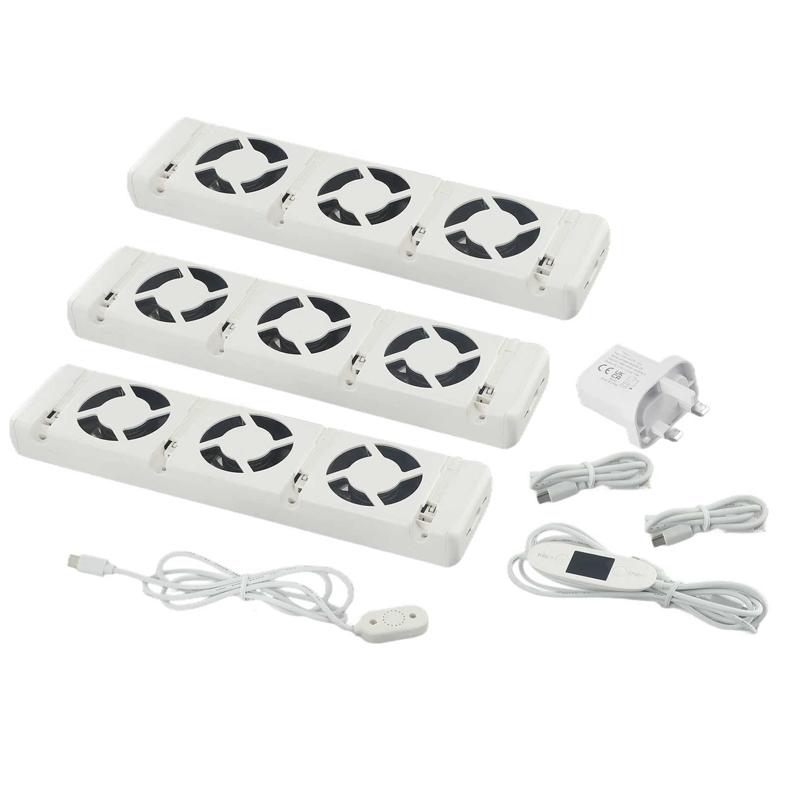 Radiator Ventilator Fan 3 0 Set with Temperature Sensor and Thermostat for Optimized Warm Airflow and Faster Room Heating