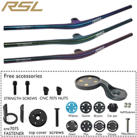 RSL Mountain Bike Handlebar 800mm | Chameleon Color 27.5mm Rise 35/45/55mm Length for MTB Upgrade | High Rise Bicycle Handlebar