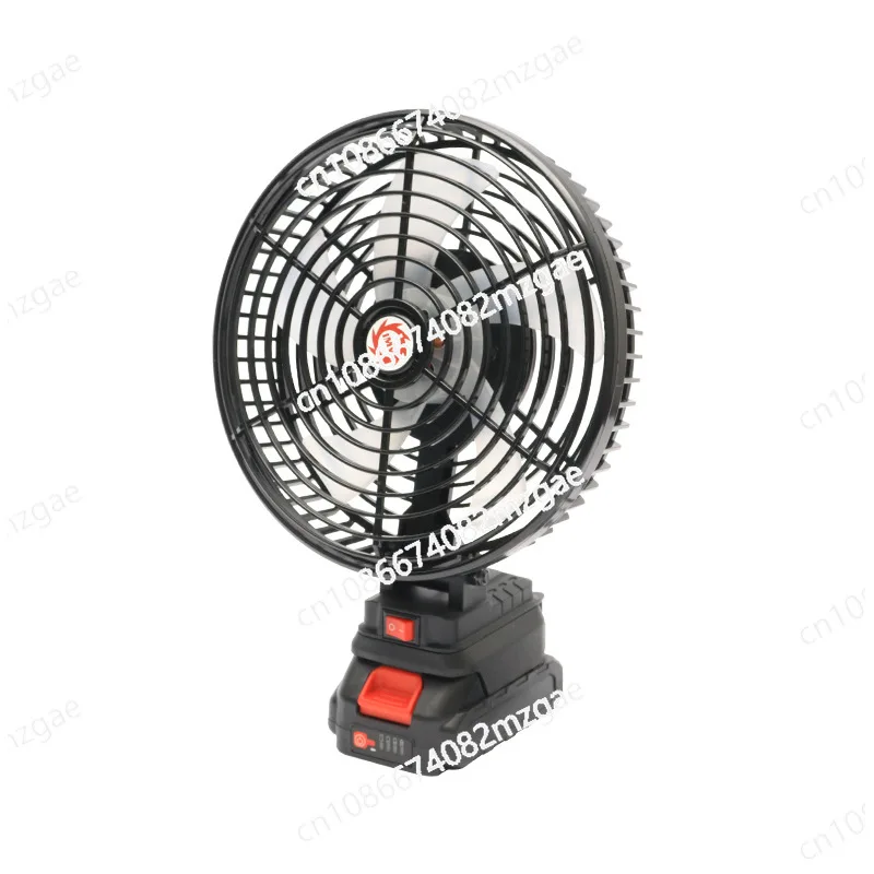 Lithium Battery Fan 8 Inch 10 Inch Shaking Head Silent Large Air Volume High Speed Brushless Motor Outdoor Camping Charging Fan