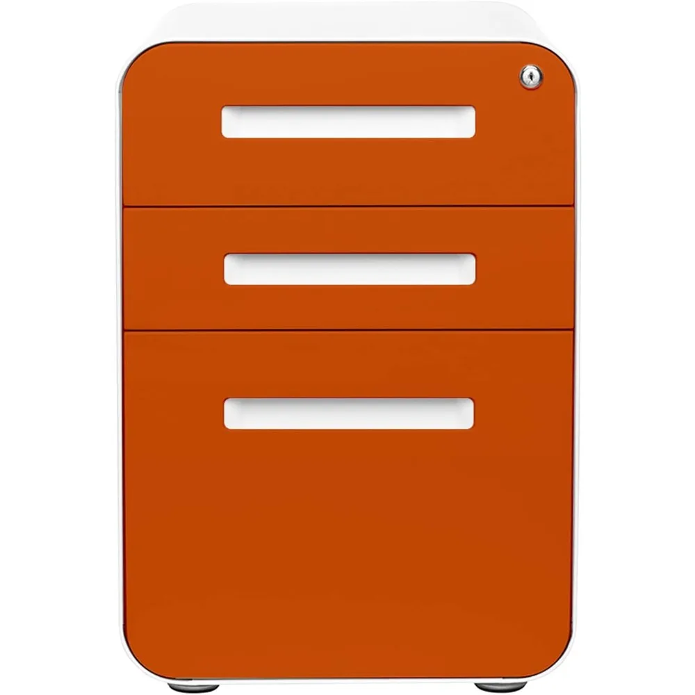 Furniture Stockpile 3 Drawer File Cabinet with Lock - Under Office Desk Metal Filing Cabinet, Legal/Letter File Folders