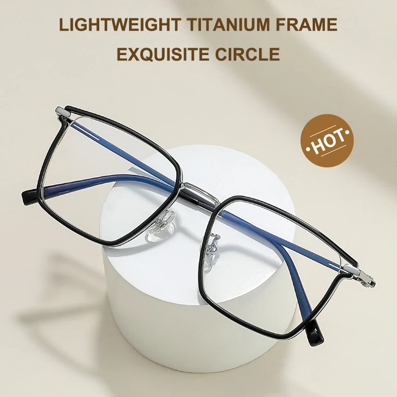 

Ultra-Light Retro Luxury Glasses Frame Titanium Eyeglasses Hollowed-Out Design Business Leisure Spectacles Retro Fashion Eyewear