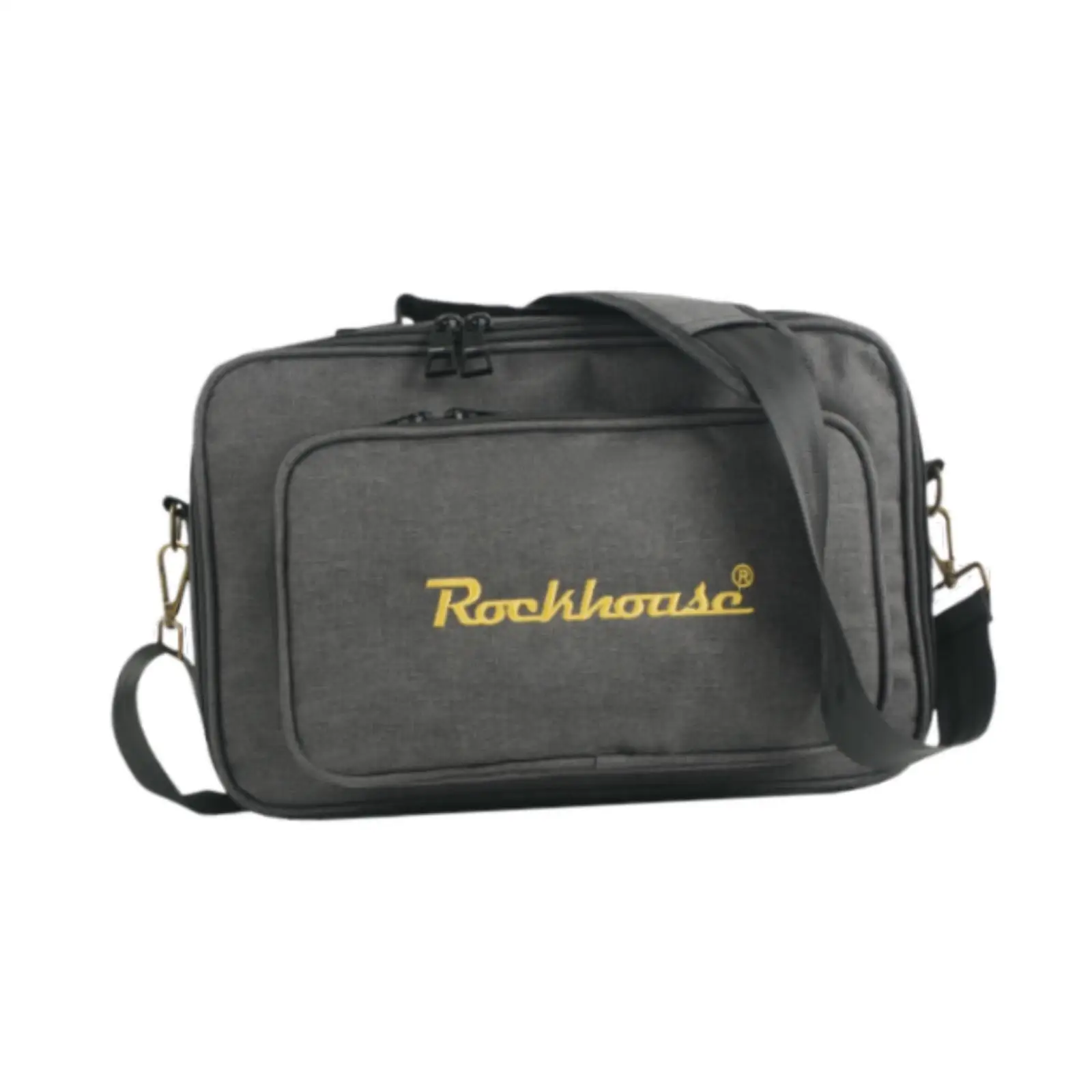Soft Zipper Guitar Pedal Storage Bag Shock Absorption Polyester Gig Bag with Outer Pocket for Pedal Board Guitar Supplies