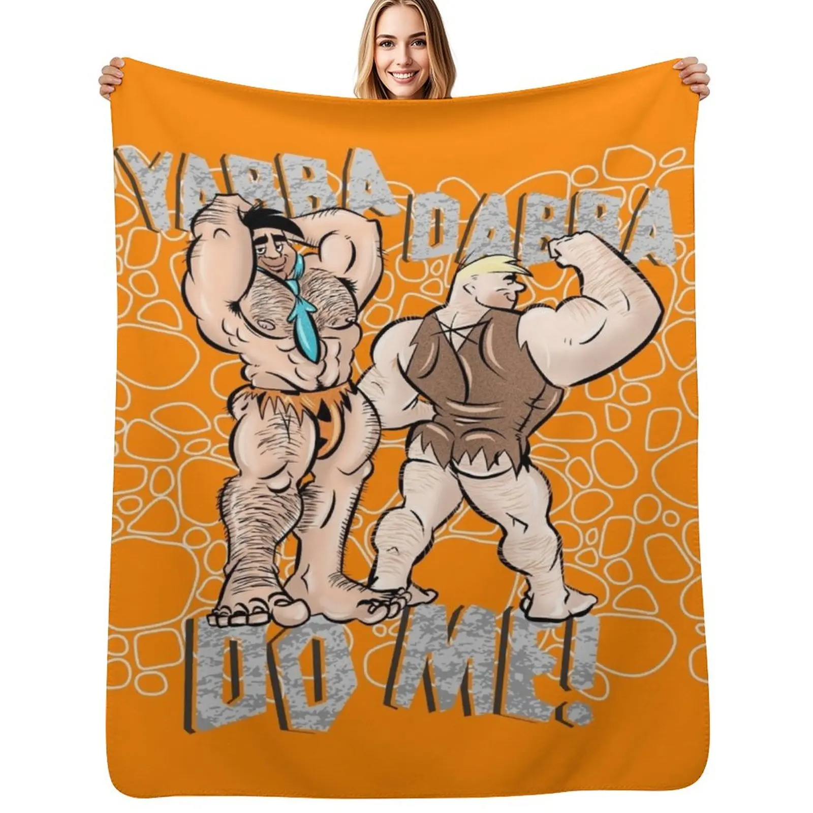 

Prehistoric Beefcake Throw Blanket decorative Flannel Fabric Blankets For Baby Flannel Blankets