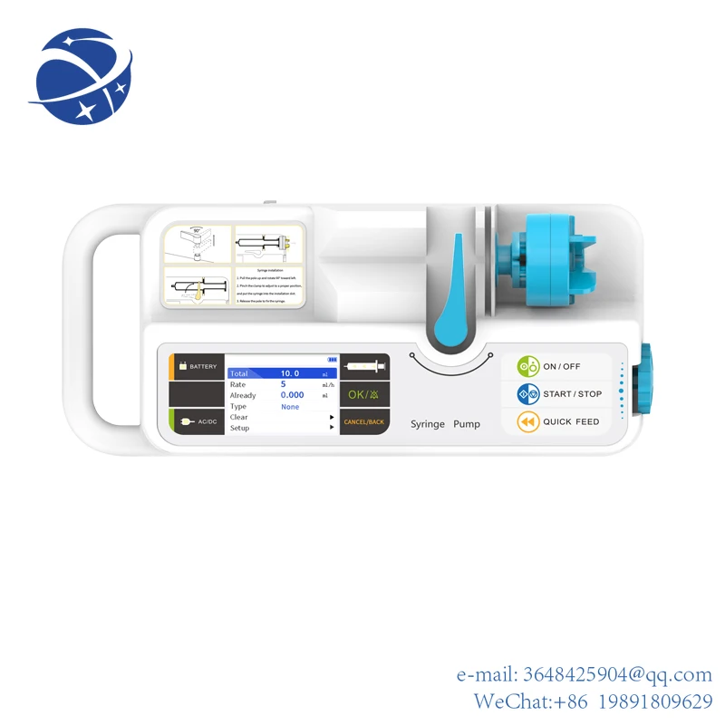 YYHCCONTEC SP750 SP950 Infusion Pump / Syringe Pump Real-time Alarm Large LCD Display Volumetric IV Fluid Human/Vet Use