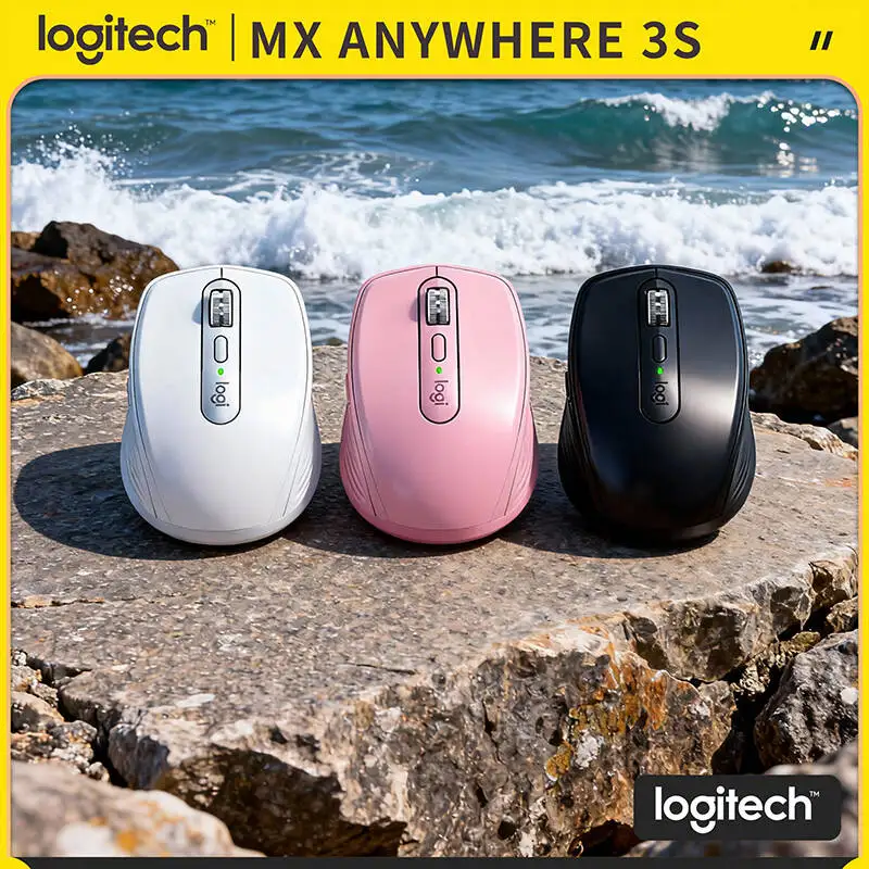 

Компактная мышь Logitech MX Anywhere 3S, эргономичный дизайн, перезаряжаемая, с быстрым прокруткой для портативных ПК Mac