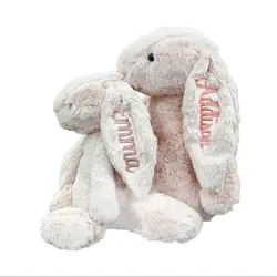 Personalized plush toys 40cm bunny Embroidered Plush  Long Ear  Bunny  kidsName Custom Stuffed Bunny Animal Dolls Birthday Gift
