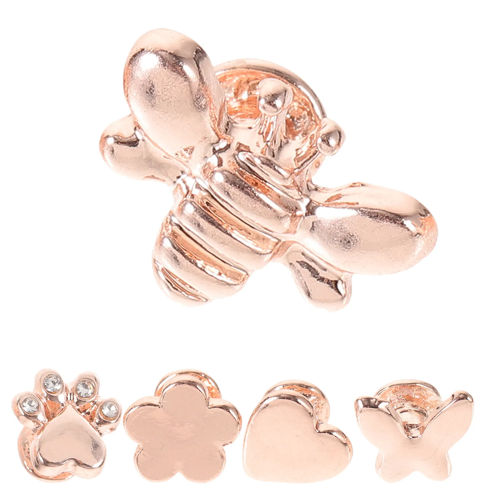 

5Pcs Tiny Watch Band Charms for Silicone Watchband Rhinestone Accented Lightweight Scratch Resistant Fashion Accessory