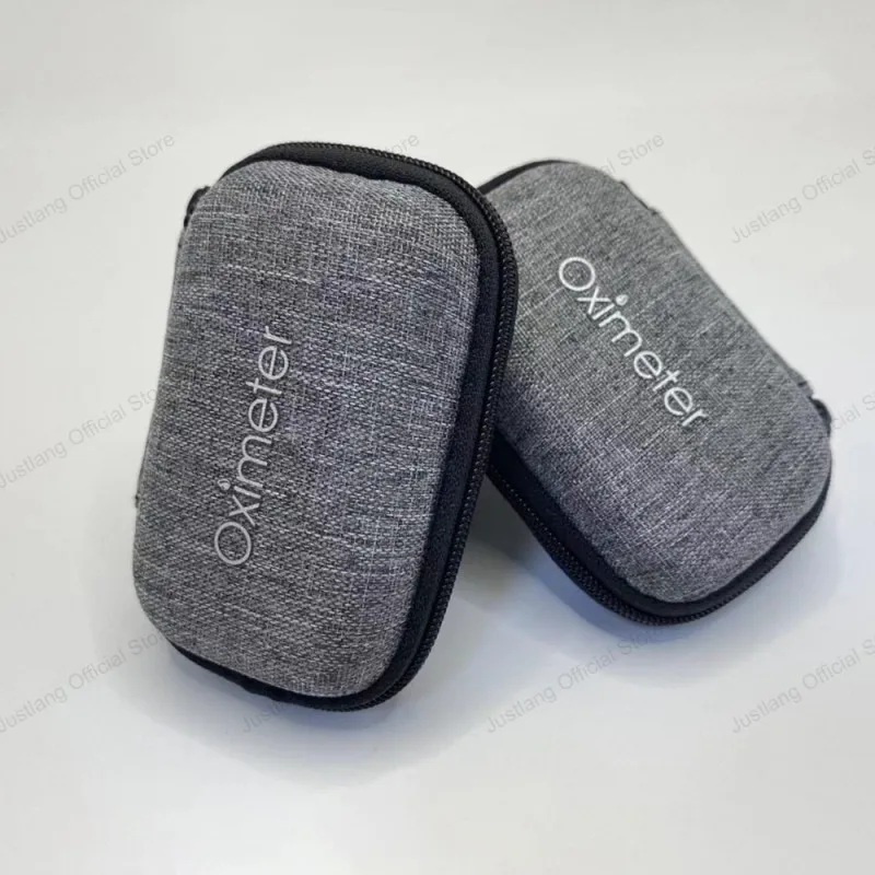 JUSTLANG إيفا الإصبع نبض مقياس التأكسج حقيبة التخزين السلس سستة حالة الأكسجين التشبع المنظم صندوق مقاوم للماء كيس مزموم السفر