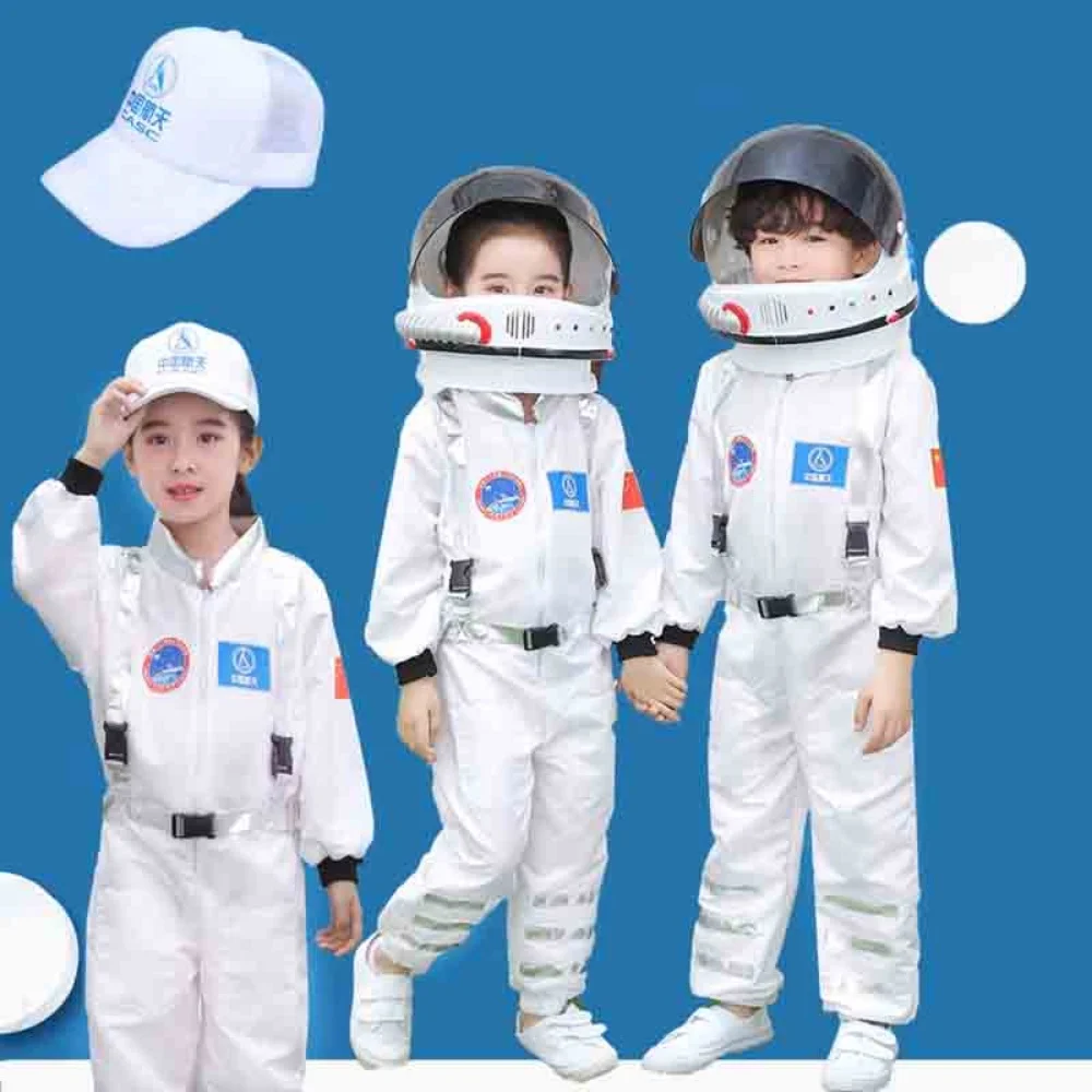 Christmas Game Astronaut Cosplay Costume Role-Playing Halloween Carnival Full Dressing Kids Space Suit Birthday Gift