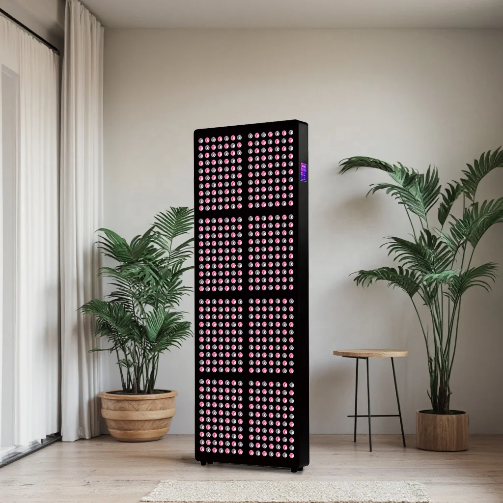 

Professional Factory Infra LED Red Light Therapy Panel Touch Screen Lamp Full Body 660nm 850nm Standing Machine