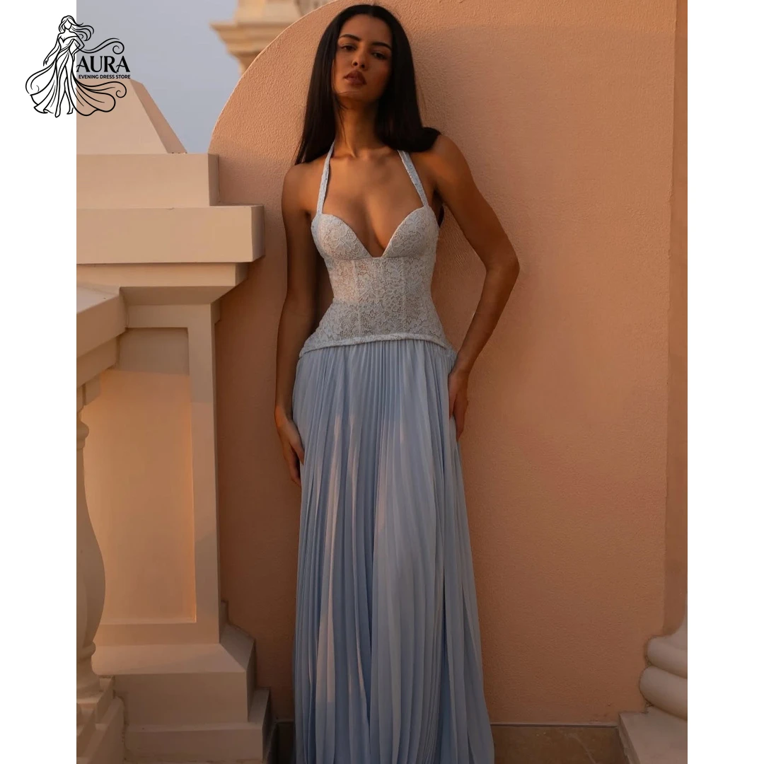 

Aura Dresses Elegant Woman Dress Thin Suspenders Custom Made Evening Dresses for Woman Party Wedding Line A Lace Embroidery Prom