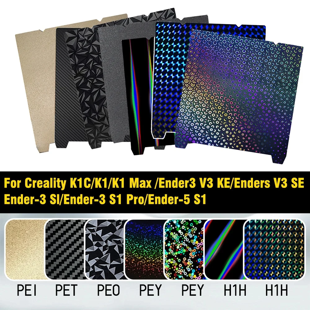 For Ender 3 v3 se/KE Build Plate PET PEO PEY H1H For Creality K1/ K1C PEI Honeycomb Build plate 235 x 235 build plate magnetic