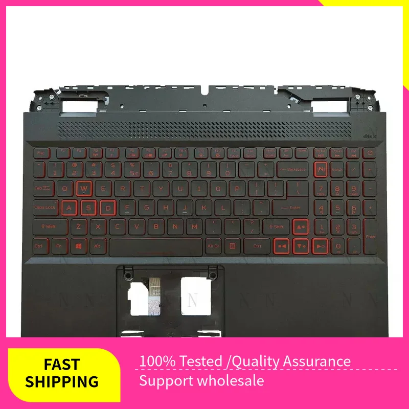 

Y For Acer Nitro 5 AN515-58 AN515-46 N22C1 Palmrest w/Backlit Keyboard &Red Keys