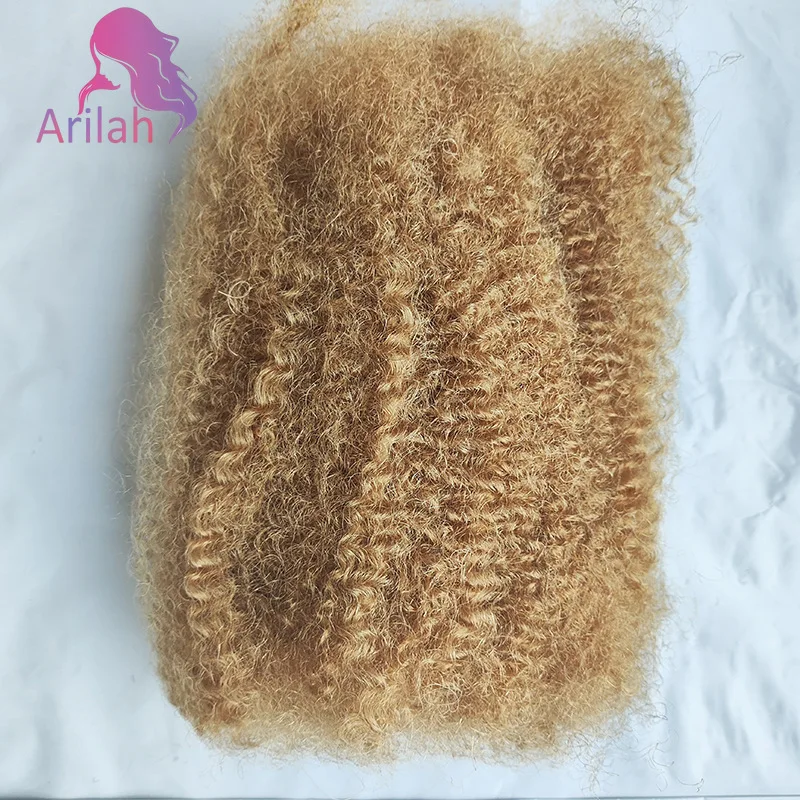 

30г/50г # 27/30/4/Bug 4C афро-кудрявый объемный наращивание человеческих волос без утка бразильский Remy Bulk для Locs Micro Twist плетение волос