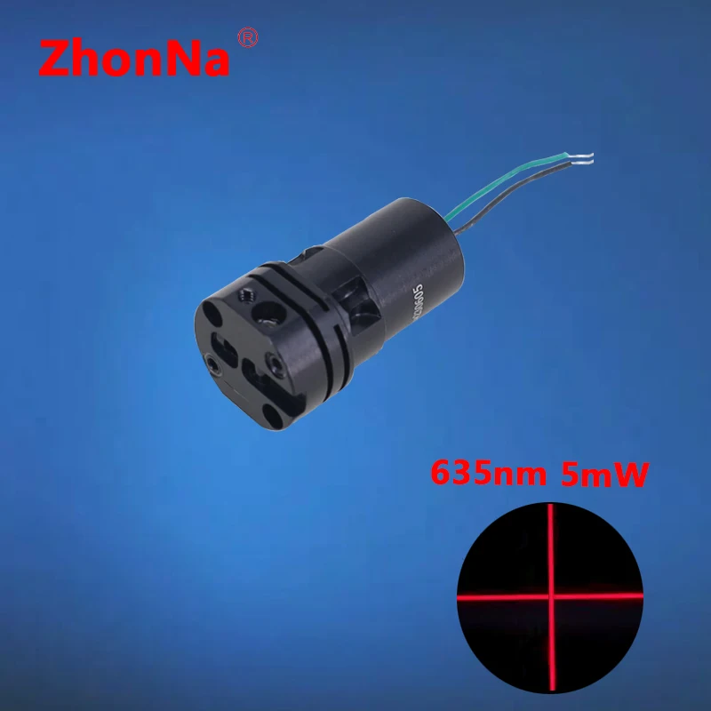 Industrial Grade Laser Head Aiming Locator, Red Laser Module 635nm 5mW, 15x26mm, 3V-3.7V, Laser Optical Installation Accessory