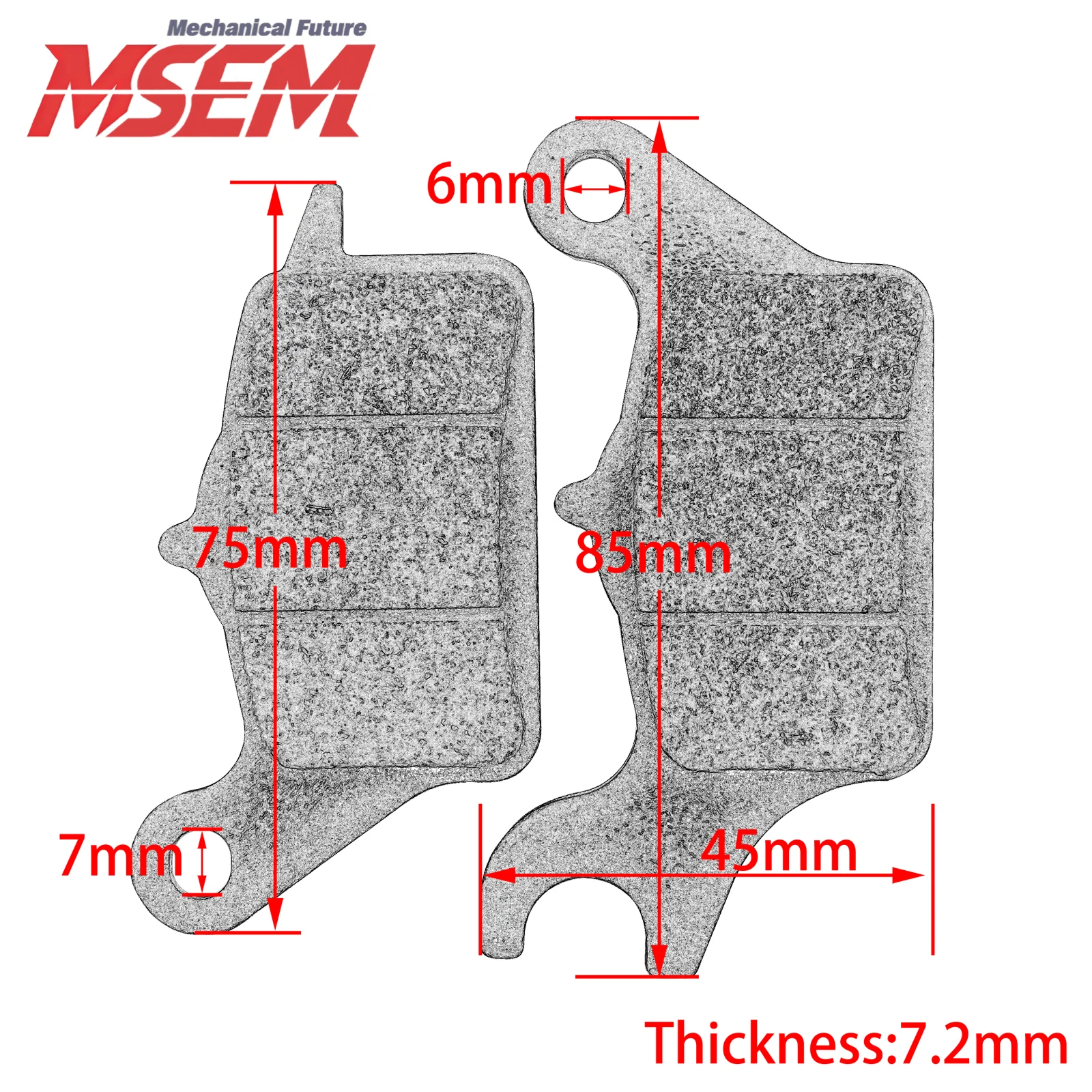 For HONDA DUNK 2015-2019 DIO110 LEAD125 2017-2020 for SUZUKI Address UK110 2017-2021 Motorcycle Scooter Original Front Brake Pad