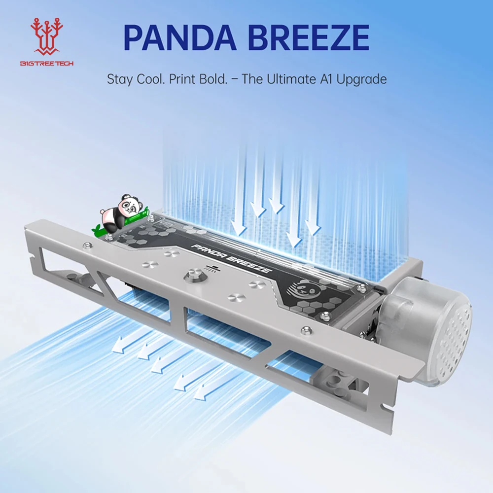 

BIGTREETECH Panda Breeze Cross Flow Fan High Flow Cooling Fan With LED Light 3D Printers Accessories Upgrade For Bambu Lab A1