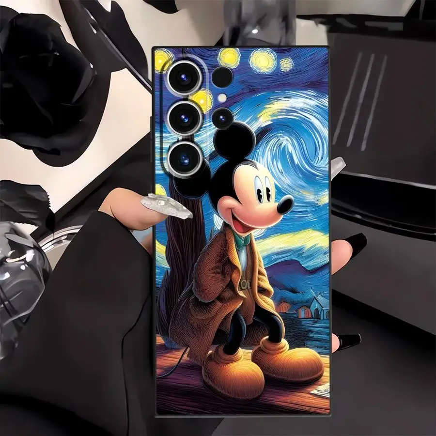 Disney Winemich Mickey Case for Samsung Galaxy S26 S24 Plus S21 FE S23 S10 S9 Note 20 Ultra 8 9 10 S25 Ultra S20 Funda Phone
