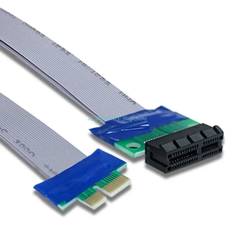 E74D Ribbon PCI لـ Express PCI-e PCIE Riser Card Extender Extender Cabl