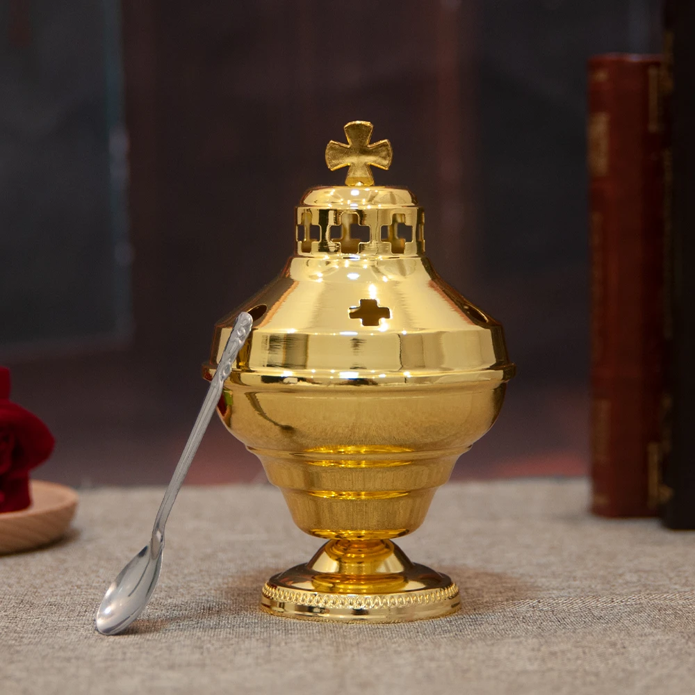 HTISOK Authentische orthodoxe Kirchenmessenartikel mit Räuchergefäßen im griechischen Stil, die klassische und östliche Elemente vereinen. – Detail 9