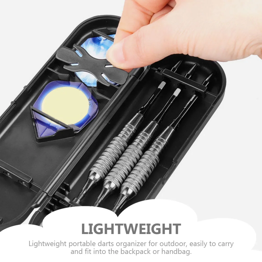 

2 Pcs Dart Storage Box Organizer Holder Carrying Case Portable Adjustable