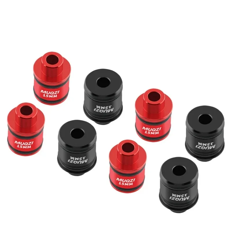 MUQZI 2 Stück Steckachse auf Schnellwechseladapter 15/12 mm auf 9 mm Umwandlung für Fahrradräder Nabe – Detail 4