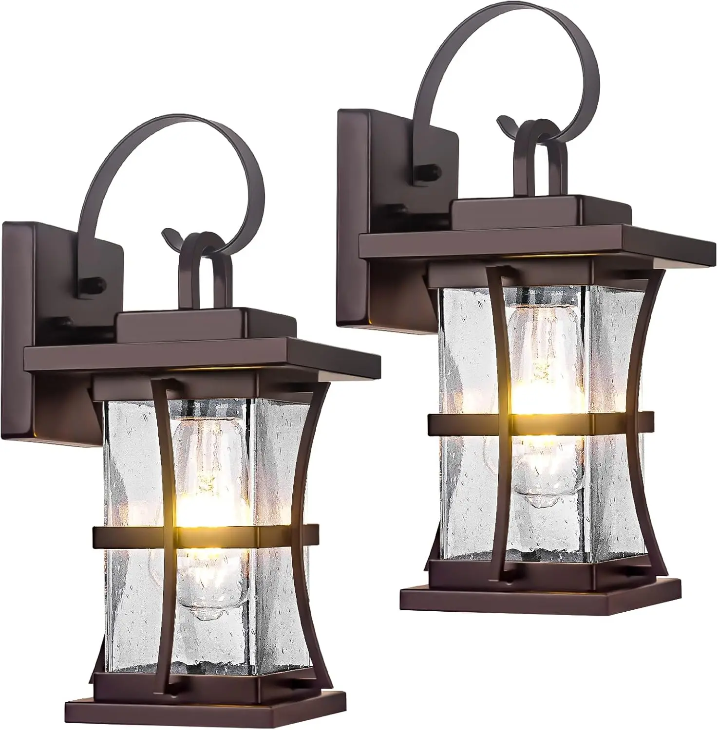 

2 Packs Outdoor Wall Light, Oil Rubbed Bronze Exterior Light Fixture, Porch Sconces Wall Mounted Lighting for House Garage